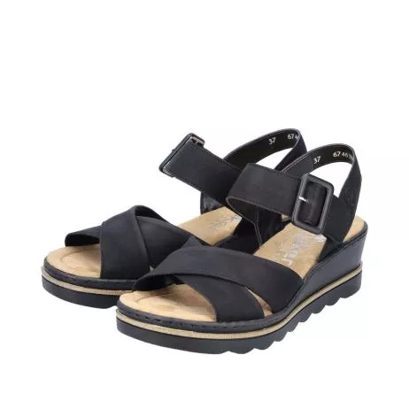 Sandały RIEKER 67463-00 black