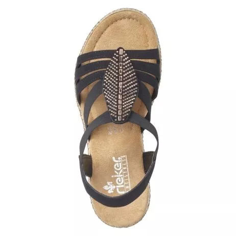 Sandały RIEKER 66526-00 black