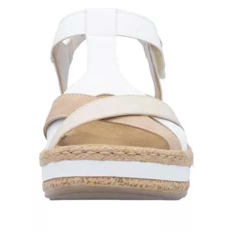 Sandały RIEKER V0919-80 white