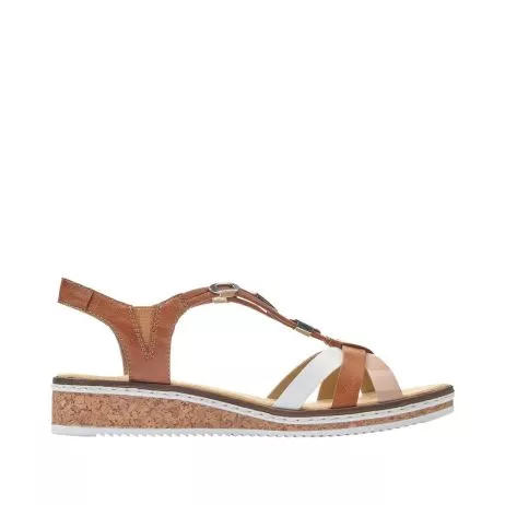 Sandały RIEKER V3657-81 brown