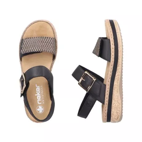 Sandały RIEKER V0951-00 black