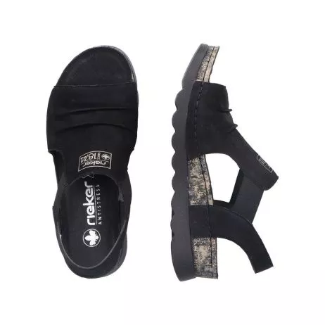 Sandały RIEKER 64463-01 black