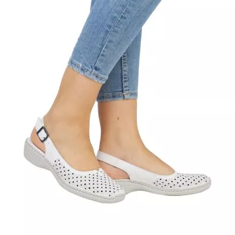 Sandały RIEKER 41350-80 white