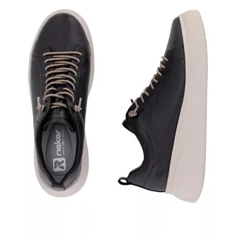 Półbuty RIEKER W2301-00 black