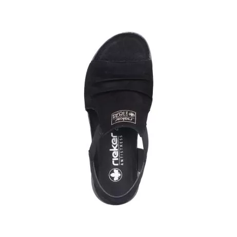Sandały RIEKER 64463-01 black