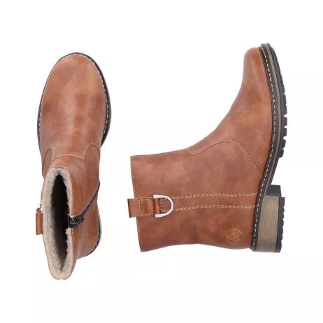 Botki RIEKER Z6871-24 brown