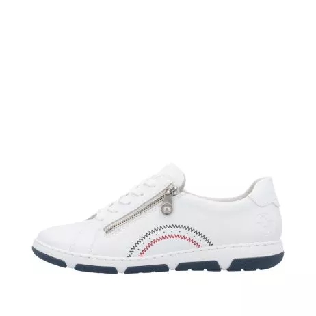 Półbuty RIEKER 42424-80 white