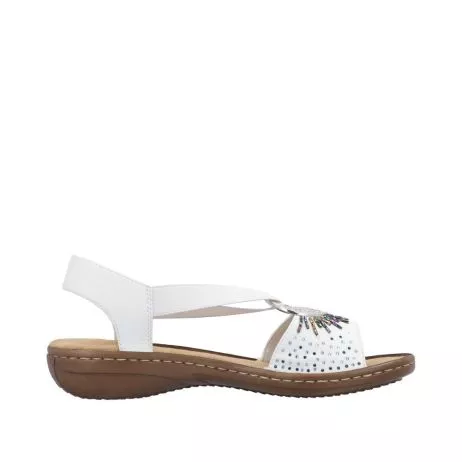 Sandały RIEKER 60880-80 white