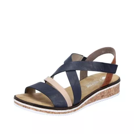 Sandały RIEKER V3663-91 blue