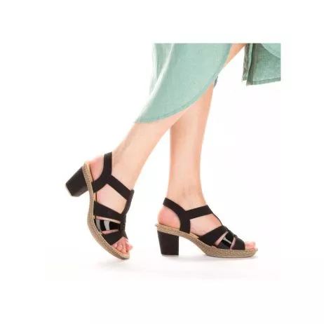 Sandały RIEKER 665K3-00 black