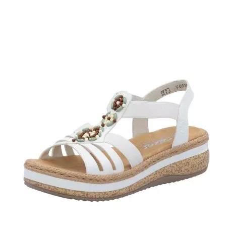 Sandały RIEKER V0920-80 white