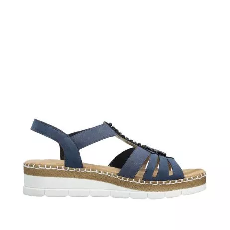 Sandały RIEKER V1206-14 blue