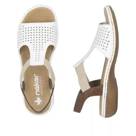Sandały RIEKER 65917-80 white