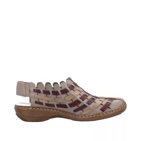 Sandały RIEKER 413V8-64 beige