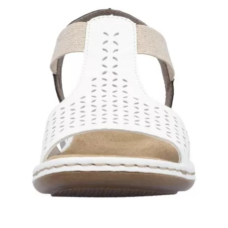 Sandały RIEKER 65917-80 white