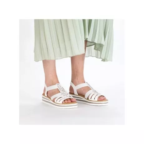 Sandały RIEKER V0240-80 white