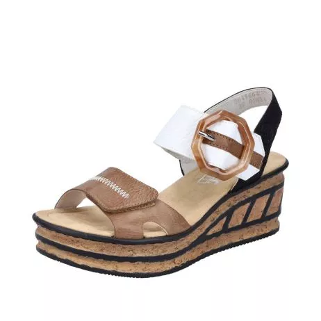 Sandały RIEKER 68176-64 beige