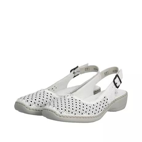 Sandały RIEKER 41350-80 white