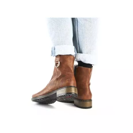 Botki RIEKER Z6871-24 brown