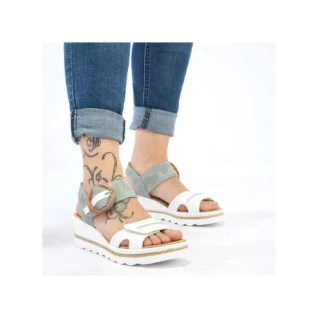 Sandały RIEKER 67476-81 white