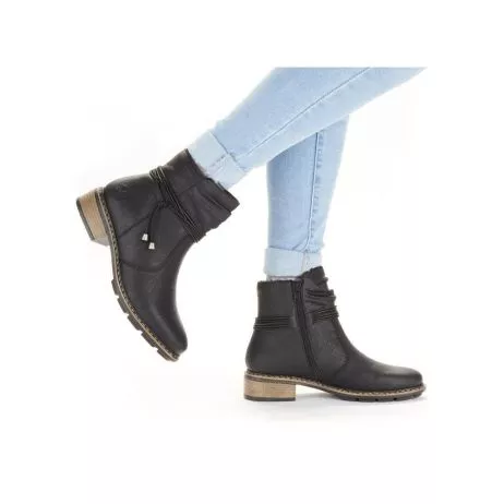 Botki RIEKER 77263-00 black