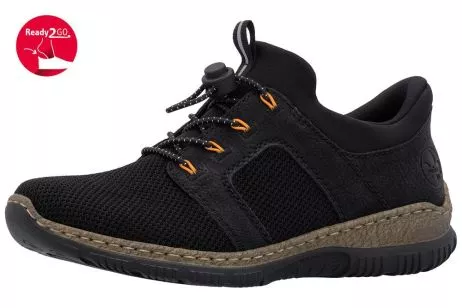 Półbuty RIEKER N32G4-00 black