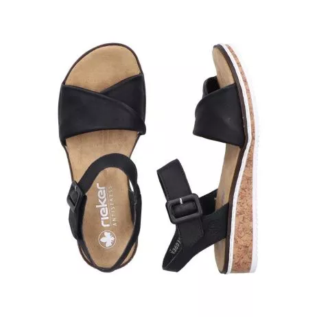 Sandały RIEKER V3691-00 black