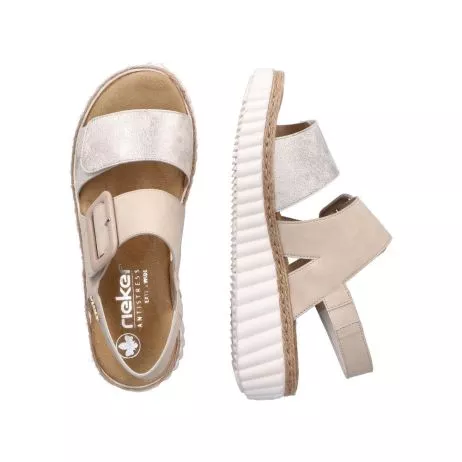 Sandały RIEKER 69260-60 beige