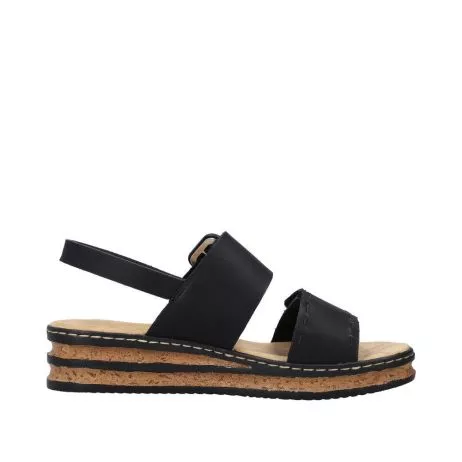 Sandały RIEKER 62950-00 black