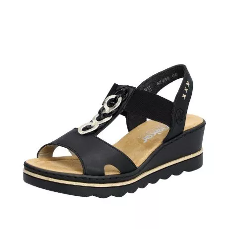 Sandały RIEKER 67498-00 black