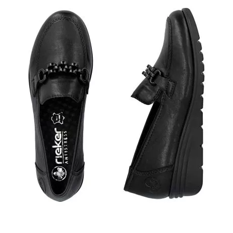 Mokasyny RIEKER L5361-00 black