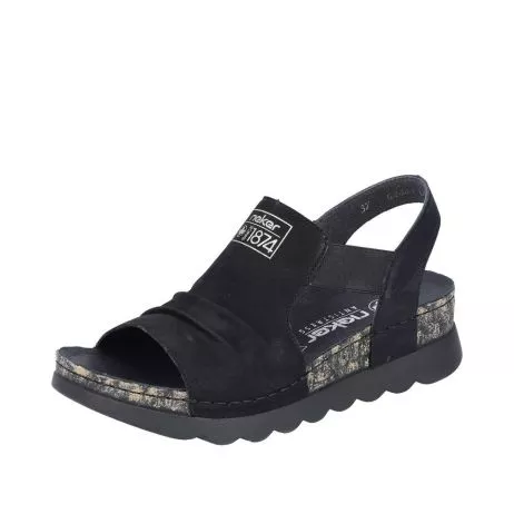 Sandały RIEKER 64463-01 black