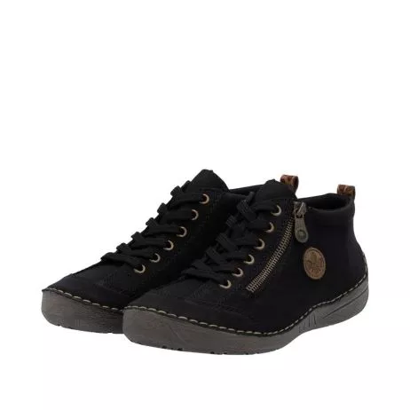 Półbuty RIEKER 52514-00 black