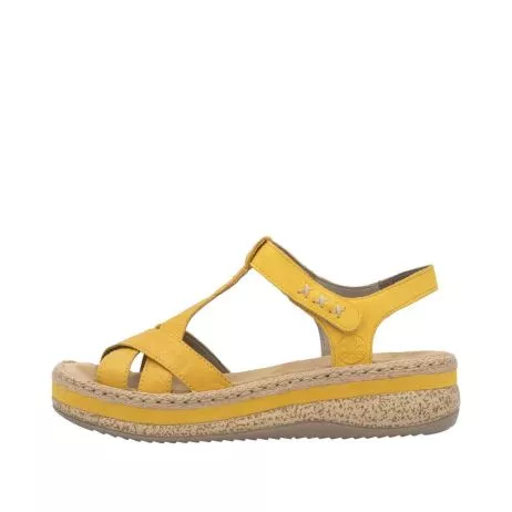 Sandały RIEKER V0919-68 yellow
