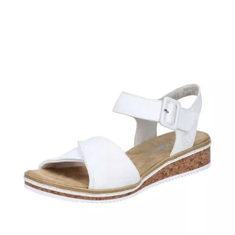 Sandały RIEKER V3691-80 white