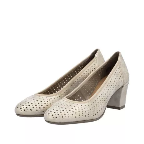 Czółenka RIEKER 41057-60 beige