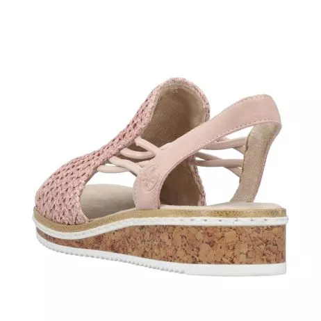 Sandały RIEKER V3641-31 pink
