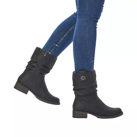 Botki RIEKER Z9583-00 black