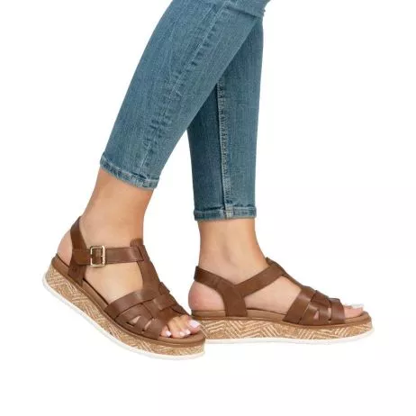 Sandały RIEKER W0853-24 brown
