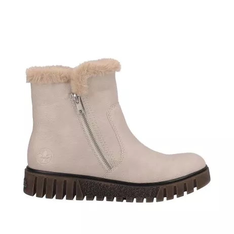 Botki RIEKER Y3481-60 beige