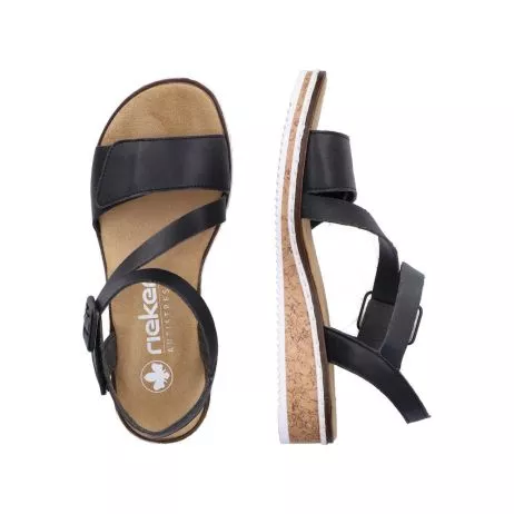 Sandały RIEKER V3660-02 black