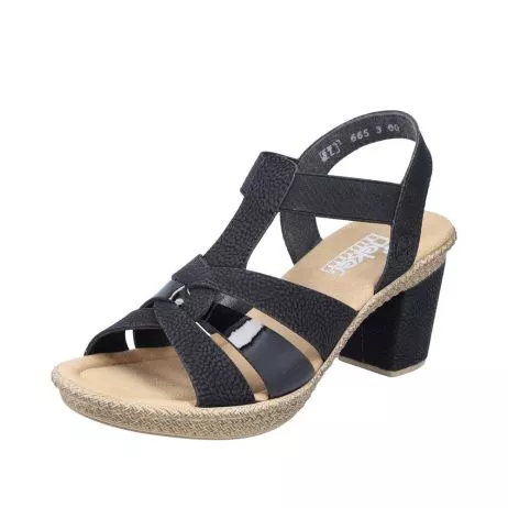 Sandały RIEKER 665K3-00 black