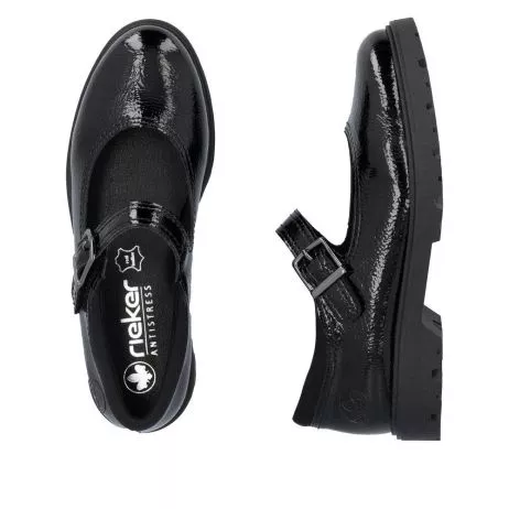 Półbuty RIEKER 45567-00 black