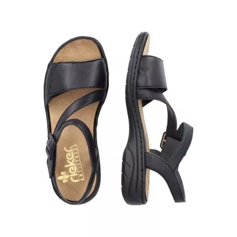 Sandały RIEKER 64561-00 black