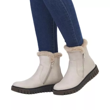 Botki RIEKER Y3481-60 beige