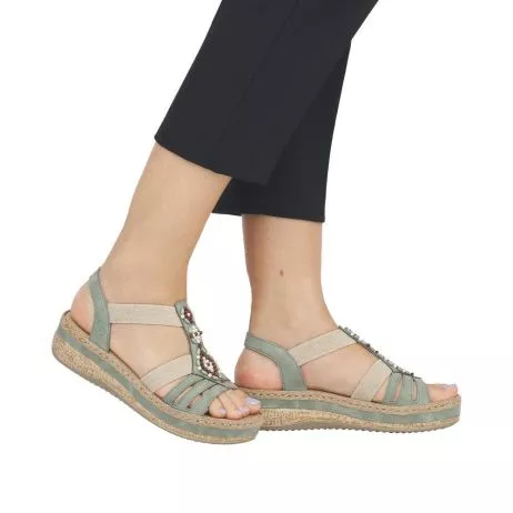 Sandały RIEKER V0920-52 green