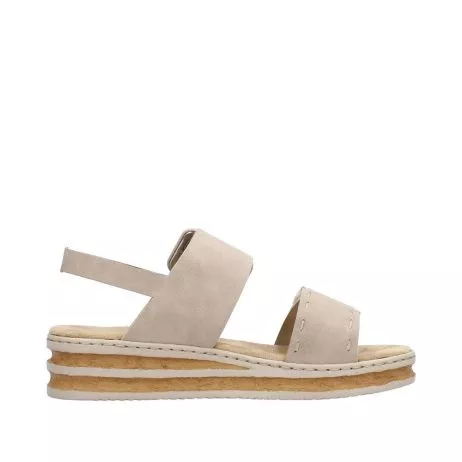 Sandały RIEKER 62950-62 beige