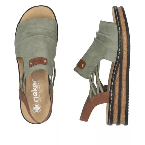 Sandały RIEKER 62962-52 green