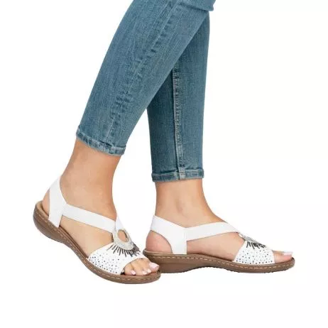 Sandały RIEKER 60880-80 white