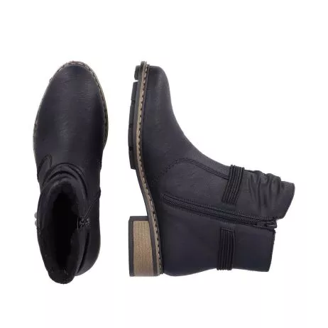 Botki RIEKER 77263-00 black